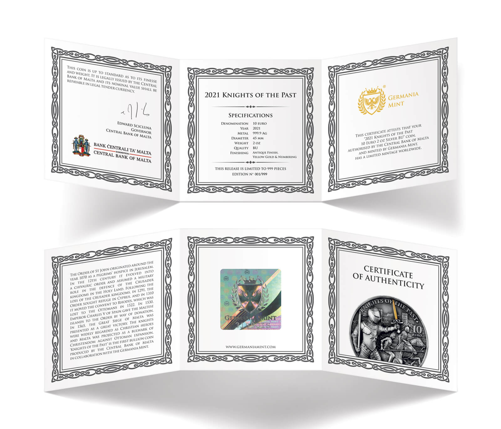 21kotp2ozsac-2021-knights-of-the-past-2oz-antiqued-silver-coin-certificate-of-authenticity