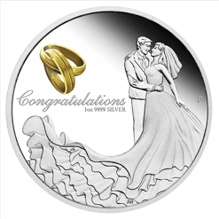 2022 Wedding 1oz .9999 Silver Proof Coin