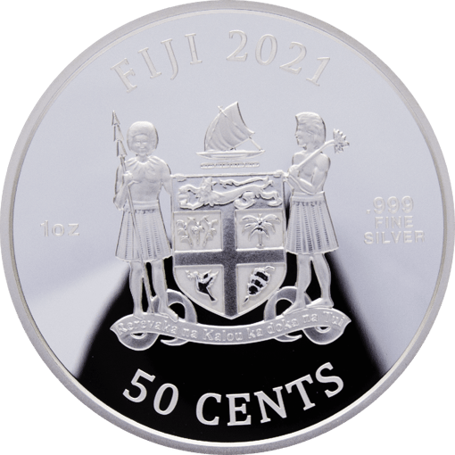 2021 street fighter ii 30th anniversary - m bison 1oz. 999 silver coloured bullion coin