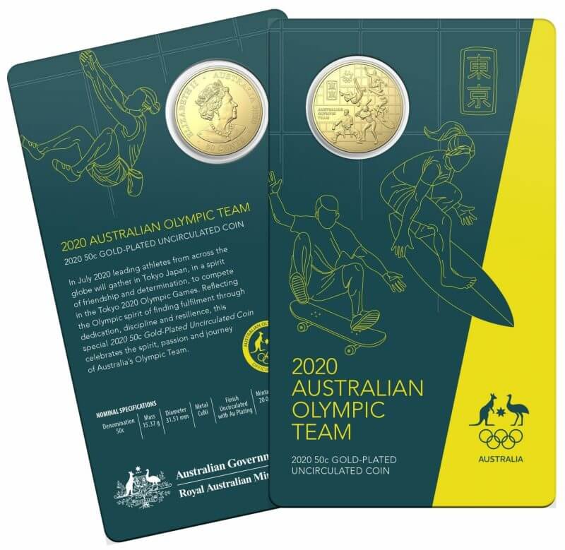 10411-2020-50c-australian-olympic-team-round-gold-plated-uncirculated-coin-cuni