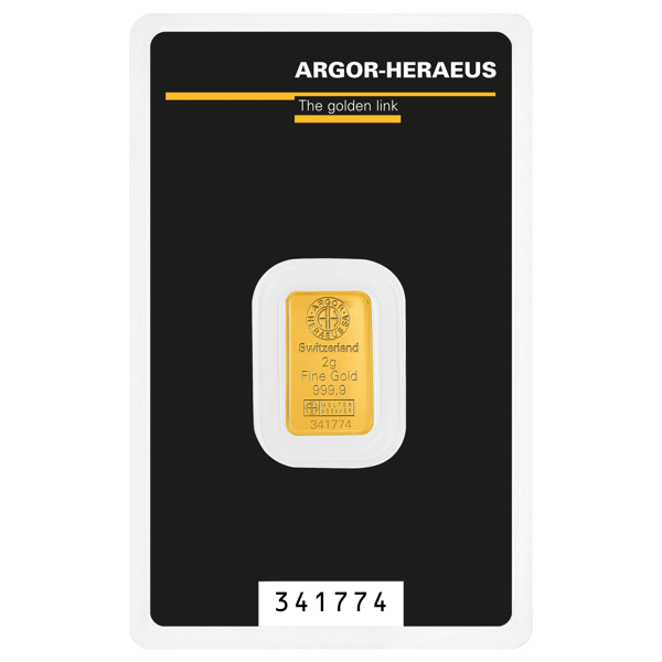 Argor Heraeus 2g Gold Bar