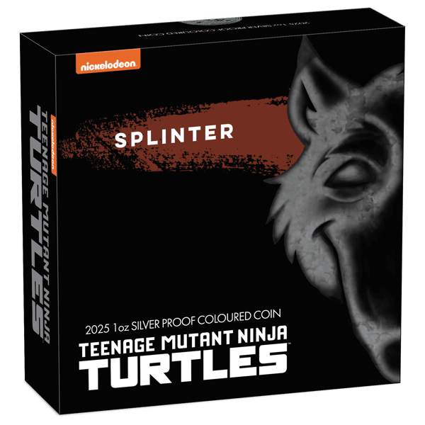 2025 TMNT Splinter 1oz Silver Proof Coin