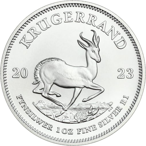 2023 silver krugerrand 1oz. 999 silver bullion coin