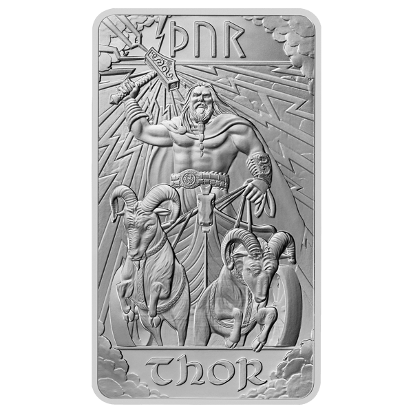Norse Gods Thor 10oz Silver Bar