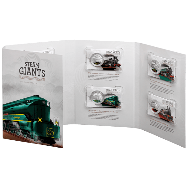 2025 Steam Giants Coloured Seven Coin Collection