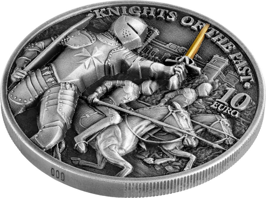 21kotp2ozsac-2021-knights-of-the-past-2oz-antiqued-silver-coin-side-on