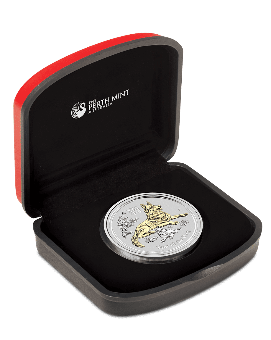 SKU-30-2018-1-oz-silver-coin-gilded-dog-in-case-the-perth-mint-999-9999