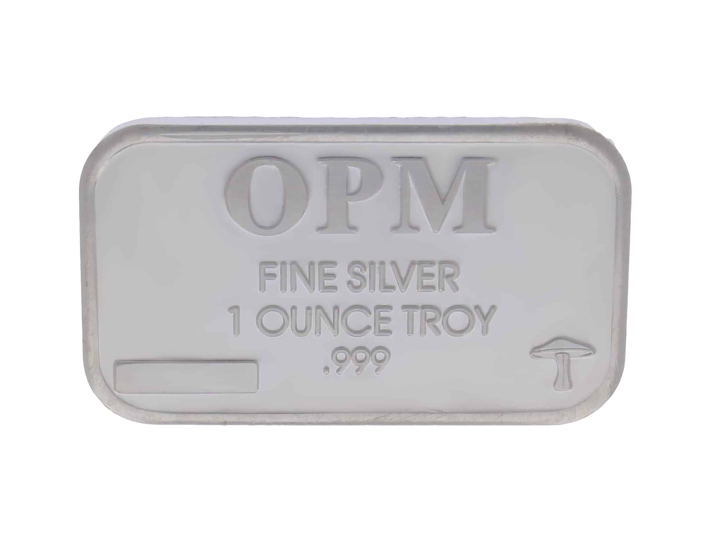 OPMMUSHROOMRECYCLE1OZ-opm-mushroom-1oz-999-silver-minted-bullion-bar