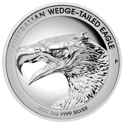 2022 Australian Wedge-Tailed Eagle 5oz .9999 Silver Proof Ultra High Relief Coin