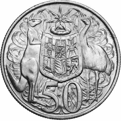 1966 50c Round Silver Coin