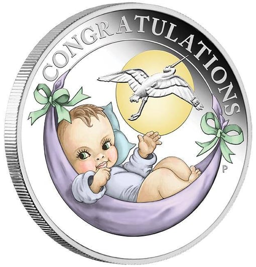 2018 newborn 1/2oz. 9999 silver proof coin - the perth mint