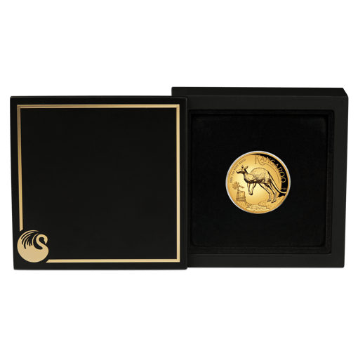 2024 australian kangaroo 1oz. 9999 gold proof high relief coin