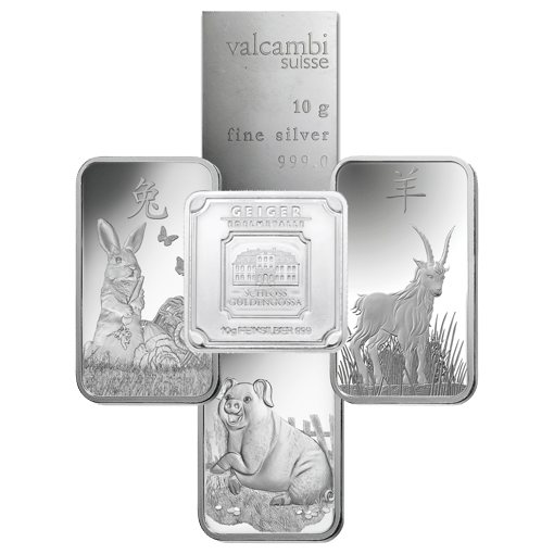 Low premium 10g silver bullion