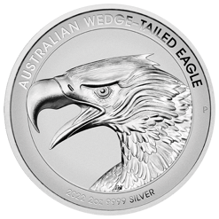 2022 Australian Wedge-Tailed Eagle 2oz .9999 Silver Enhanced Reverse Proof High Relief Piedfort Coin