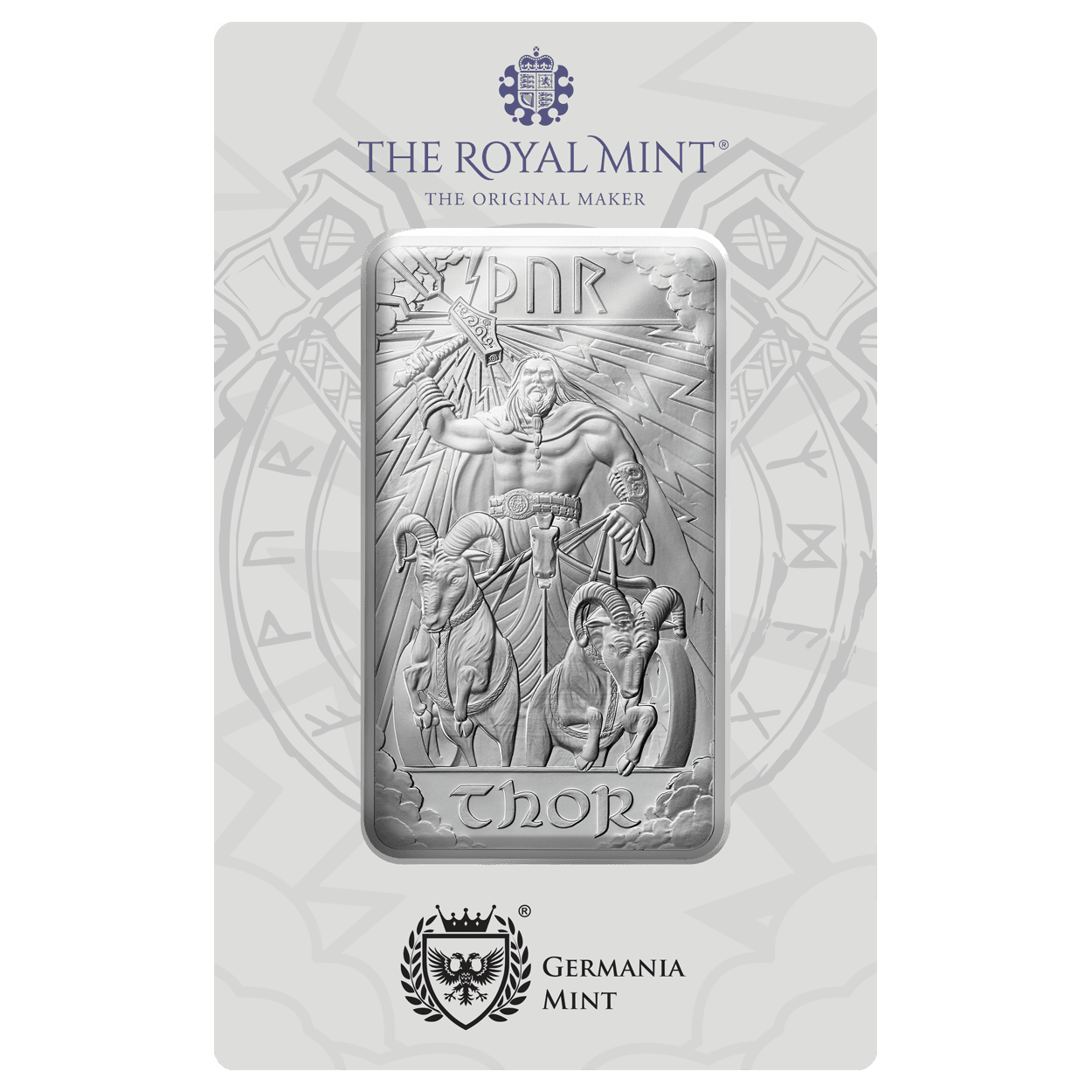 Norse Gods Thor 10oz Silver Bar