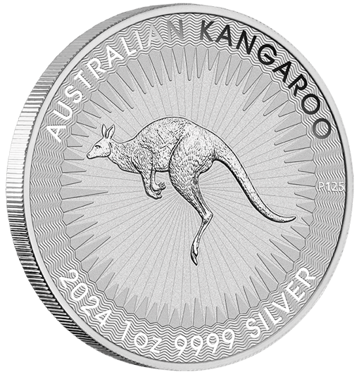 2024 australian kangaroo 1oz. 9999 silver bullion coin