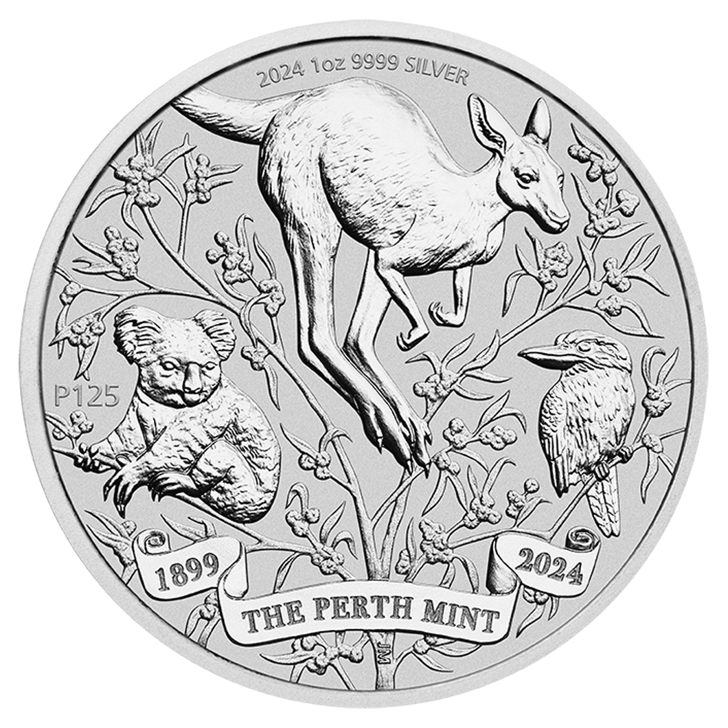 2024 the perth mint's 125th anniversary 1oz. 9999 silver bullion coin