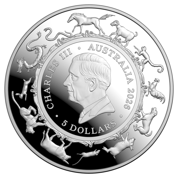 2026 Year of the Horse 1oz Silver Proof Domed Coin