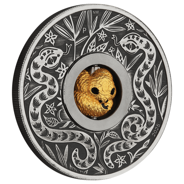 25R74AAA-2025-year-of-the-snake-rotating-charm-1oz-silver-antiqued-coin