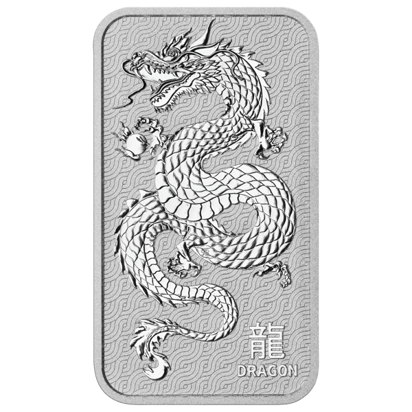 Lunar Dragon 1oz Silver Minted Bar