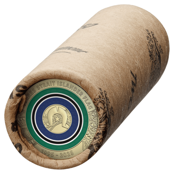 2025 $2 30th Anniversary of the Torres Strait Island Flag Coloured Coin Mint Roll