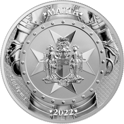 2022 malta knights of the past 1oz. 9999 silver coin