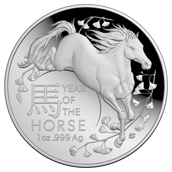 2026 Year of the Horse 1oz Silver Proof Domed Coin