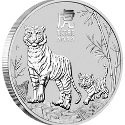 2022 year of the tiger 5oz. 9999 silver bullion coin – lunar series iii