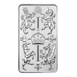 The Royal Celebration 10oz Silver Minted Bullion Bar