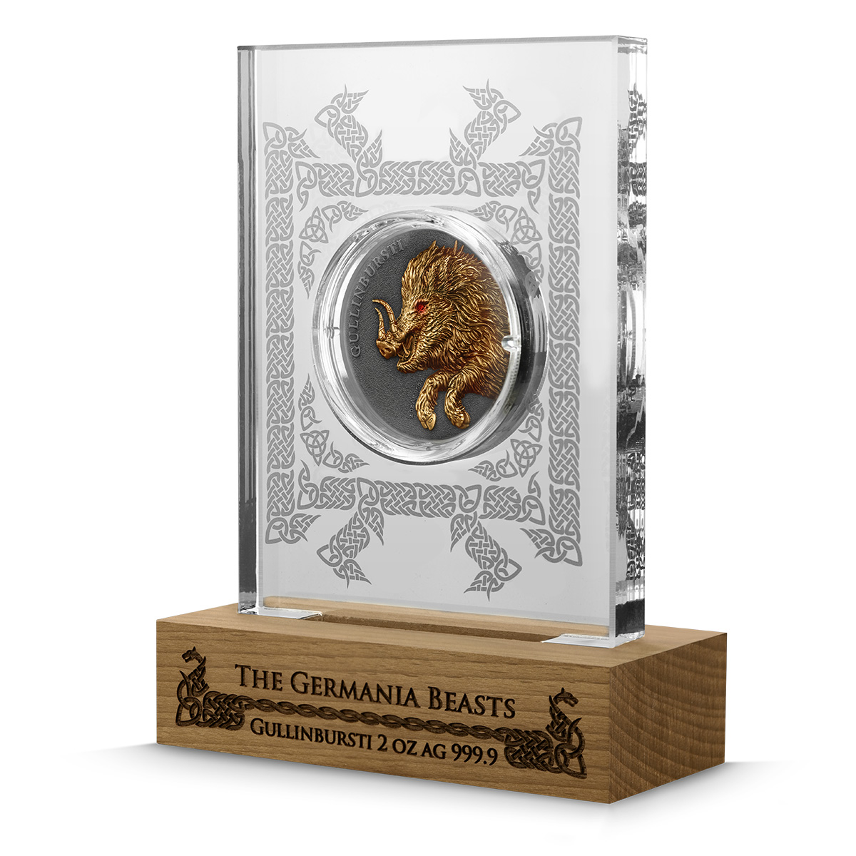 2025 Germania Beasts Gullinbursti 2oz Ultra High Relief Silver Coin