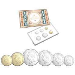 2024 HM King Charles III Effigy Uncirculated Six Coin Year Set - AlBr / CuNi