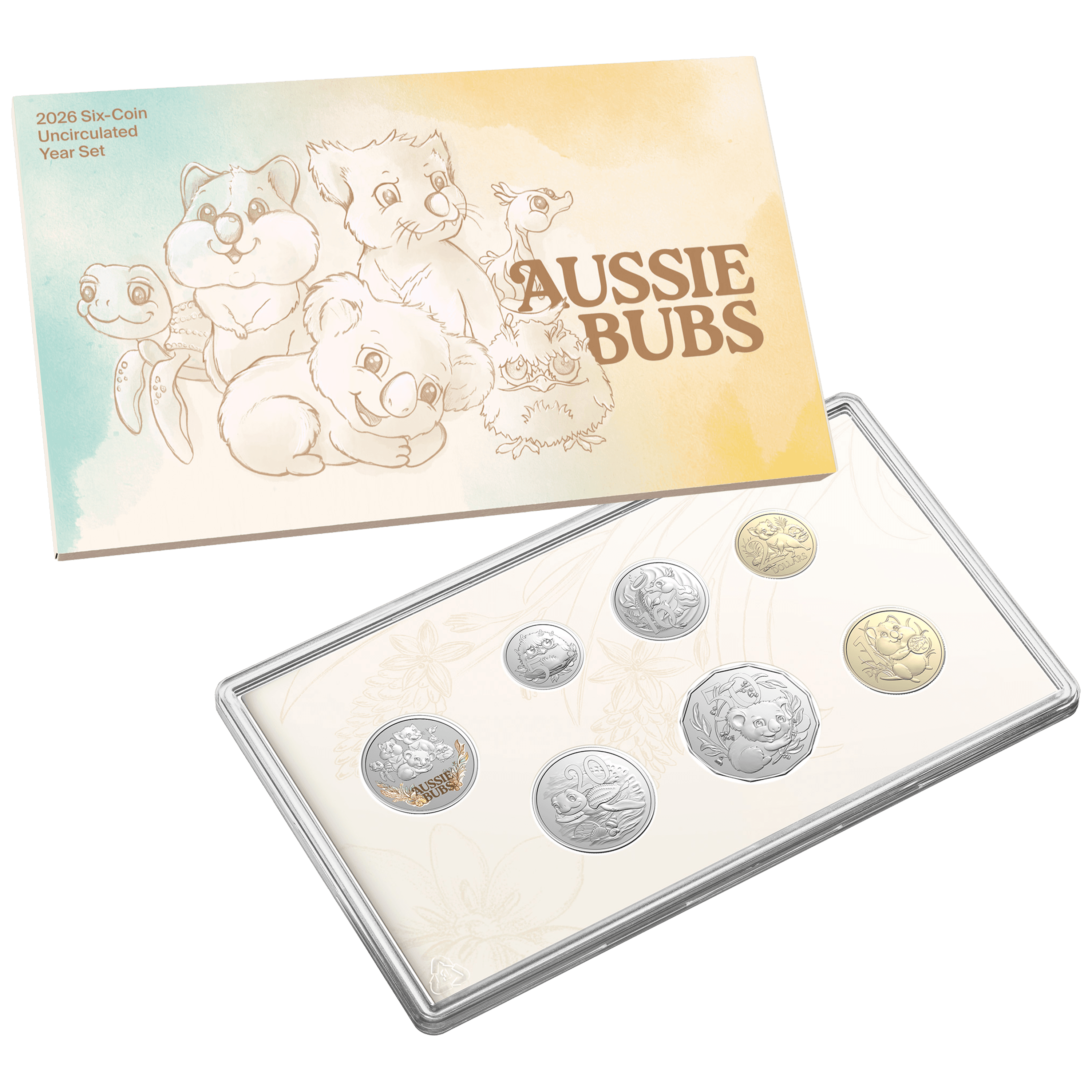 2026 Aussie Bubs Six Coin Uncirculated Baby Year Set