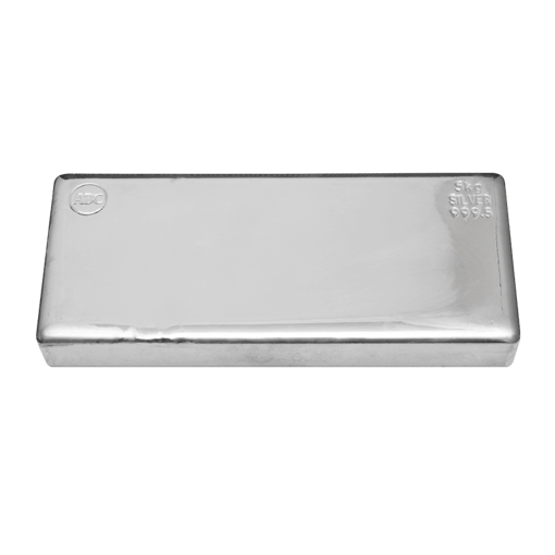 Abc 5kg. 9995 silver cast bullion bar