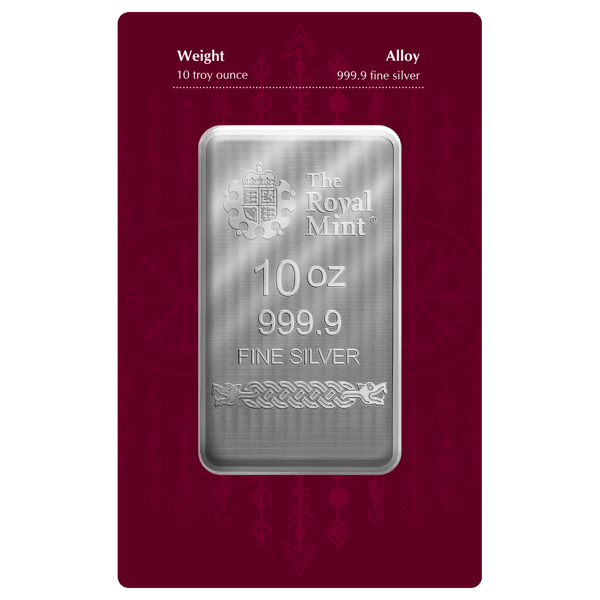 Norse Gods Thor 10oz Silver Bar