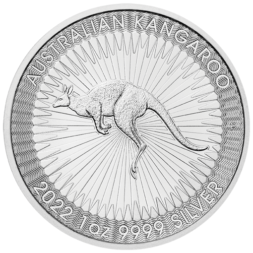 2022 australian kangaroo 1oz. 9999 silver bullion coin