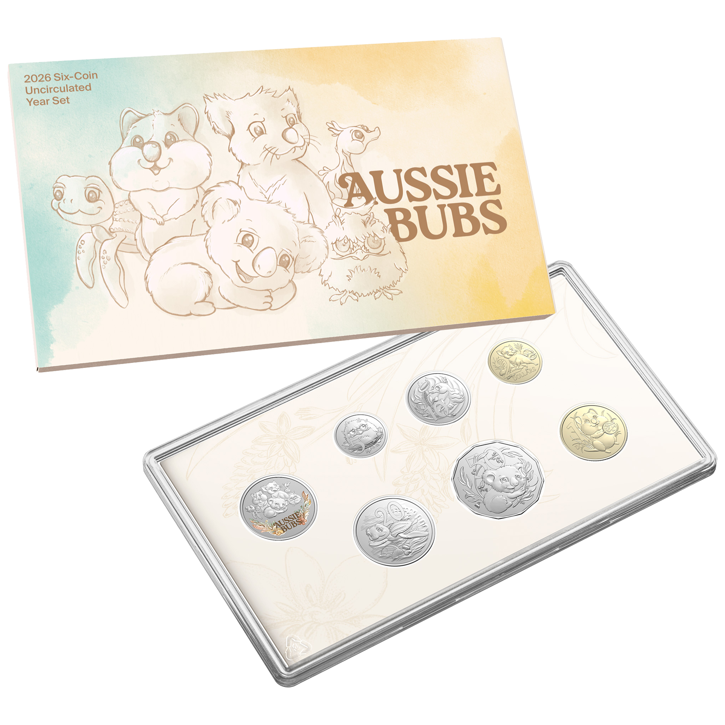 2026 Aussie Bubs Six Coin Uncirculated Baby Year Set