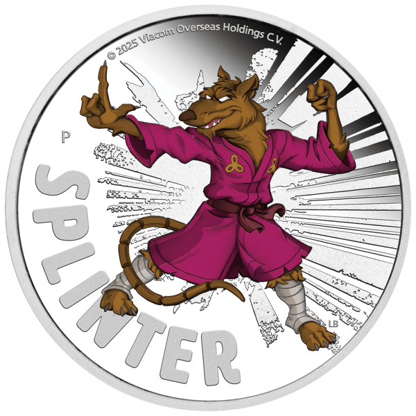 2025 TMNT Splinter 1oz Silver Proof Coin