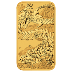 2023 Dragon 1oz Gold Bullion Rectangular Coin