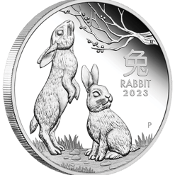 2023 year of the rabbit 1/2oz. 9999 silver proof coin – lunar series iii
