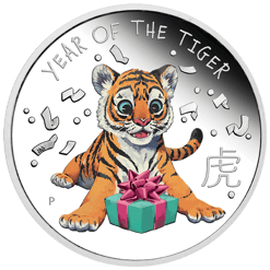 2022 Baby Tiger 1/2oz .9999 Silver Proof Coin
