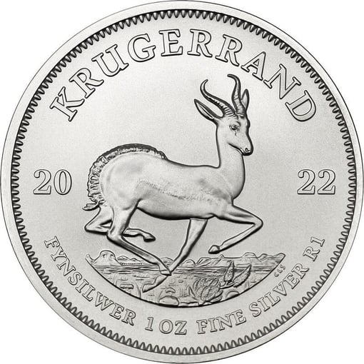 2022 silver krugerrand 1oz. 999 silver bullion coin
