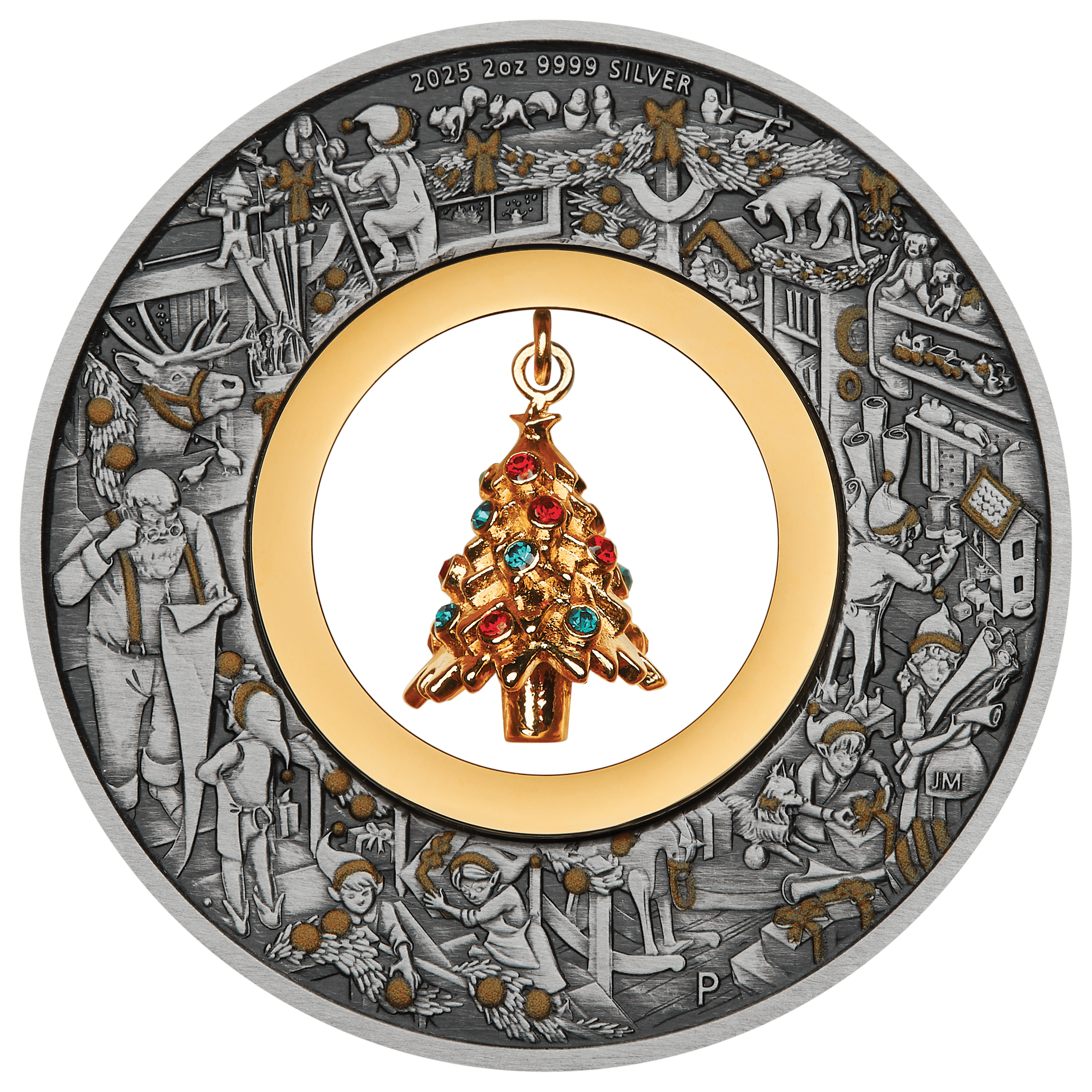 2025 Santa's Workshop 2oz Silver Coin