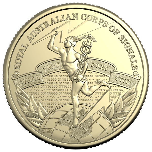 2025 $1 Centenary of Royal Australian Corps of Signal Coin