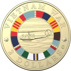 2023 $2 50th anniversary of the end of australia's involvement in the vietnam war uncirculated coin