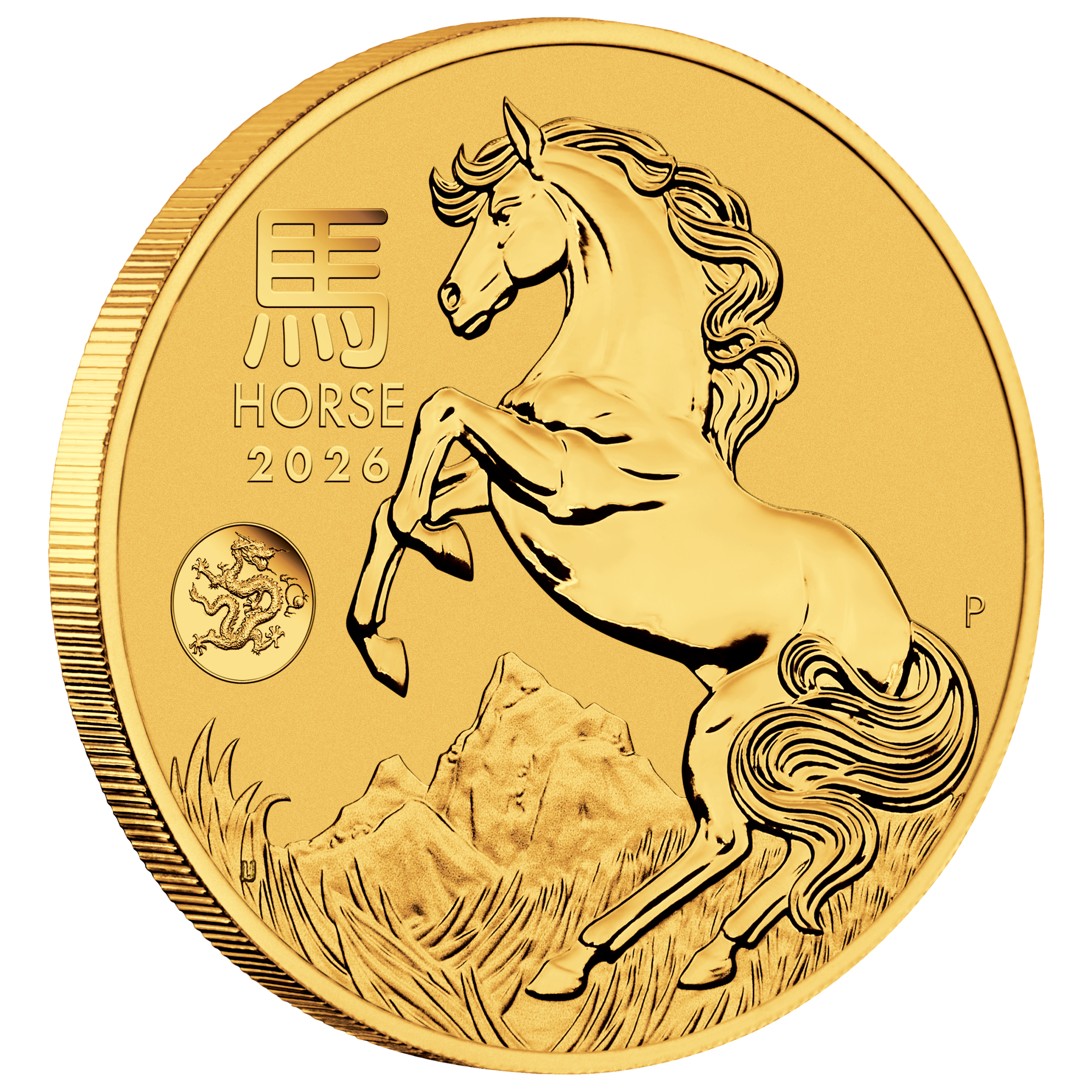 2026 Year of the Horse Dragon Privy Mark 1oz Gold Coin