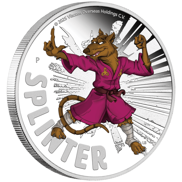 2025 TMNT Splinter 1oz Silver Proof Coin