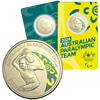 2024 $1 Australian Paralympic Team Coloured Uncirculated Coin in Card - AlBr