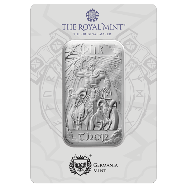 Norse Gods Thor 1oz Silver Bar