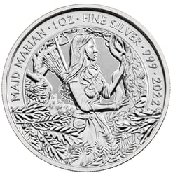 2022 Maid Marian 1oz .999 Silver Bullion Coin - Myths and Legends