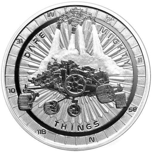 2021 perseverance mars rover 1oz. 999 silver bullion coin